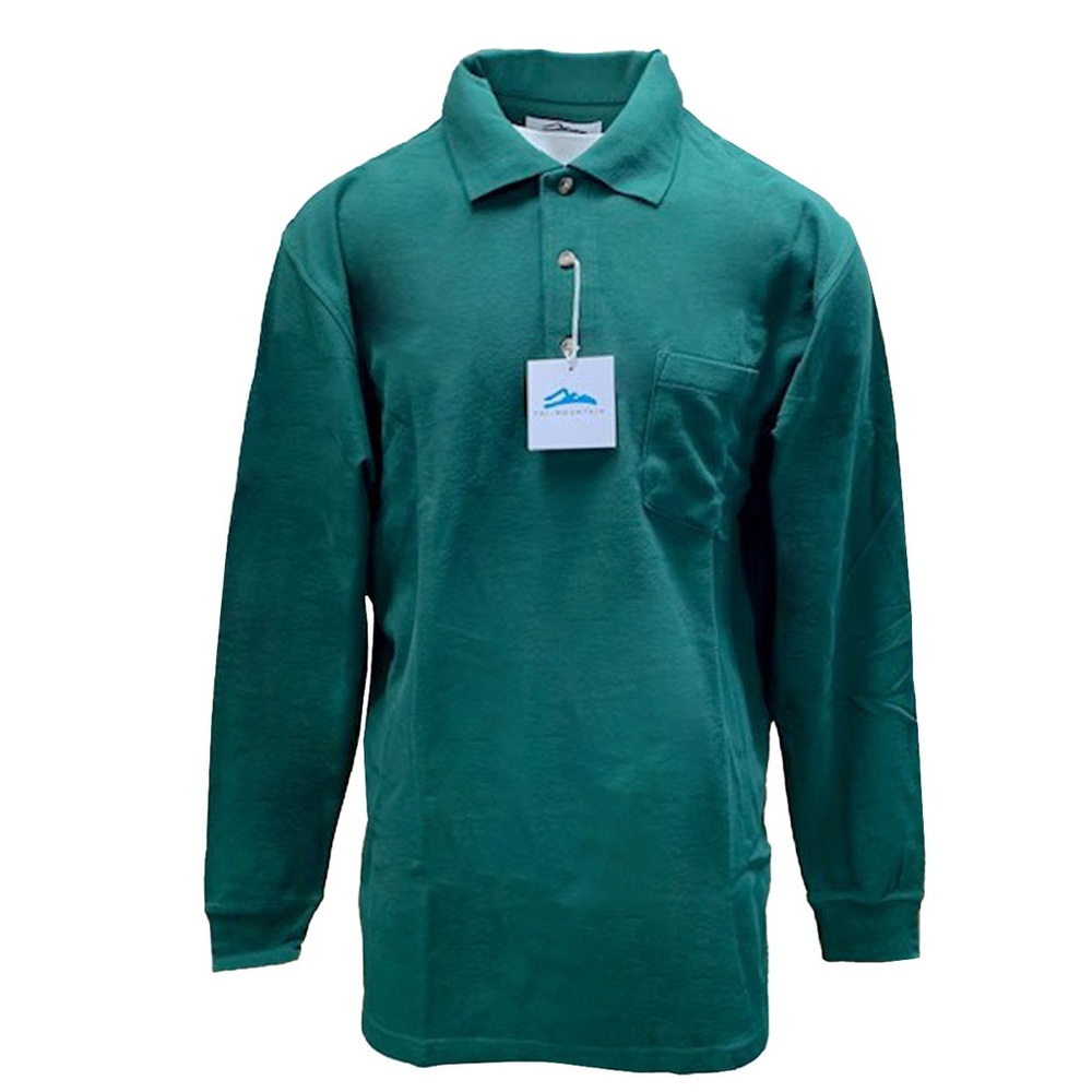 Tri-Mountain Spartan 609 Men’s Forest Green Pocketed Golf Shirt